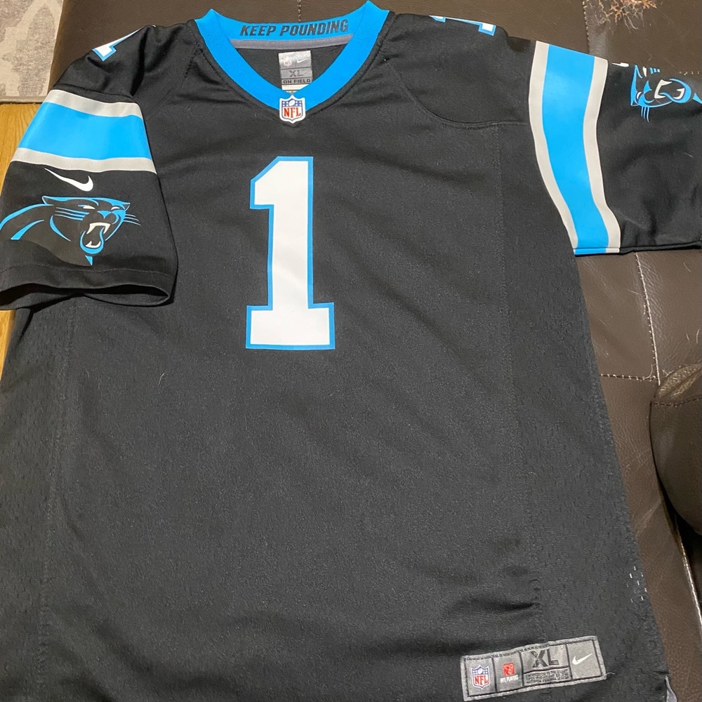Cam Newton #1 Panthers Jersey.
